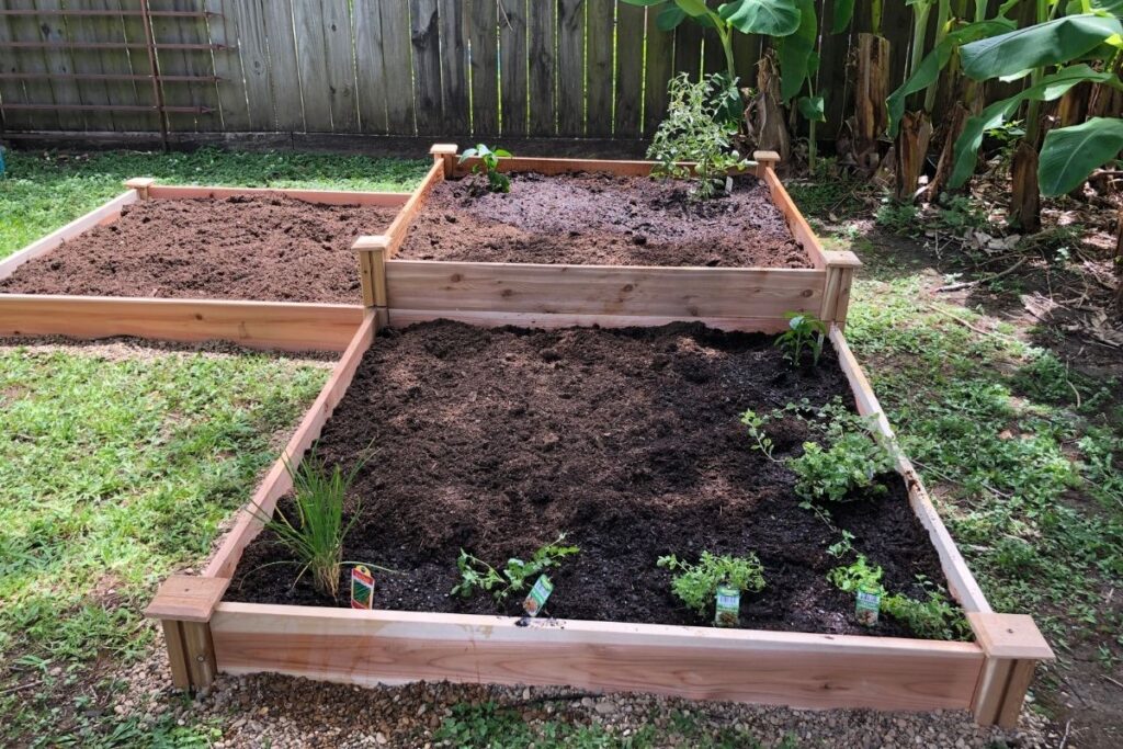 two tier corner raised garden bed - How to Plot a Garden Bed