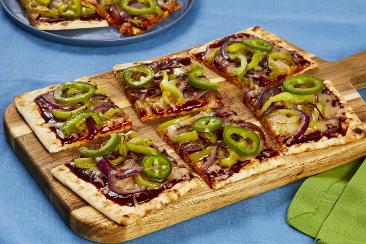 BBQ Pepper Jack pizza Flatbreads recipe