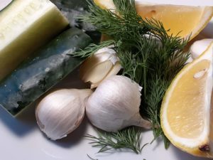 Ingredients for Greek Tzatziki Sauce Recipe
