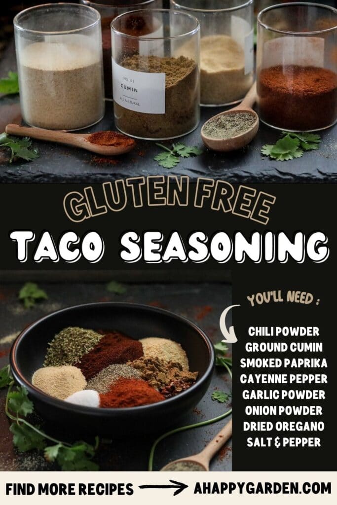 Gluten Free Taco Seasoning Mix Recipe Pin